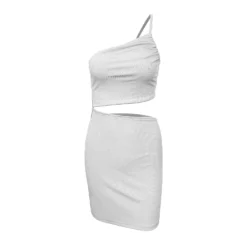 Women Summer Cut Out One Shoulder Bodycon Dress -Deals Toggenix Store cc42f47d4d677508
