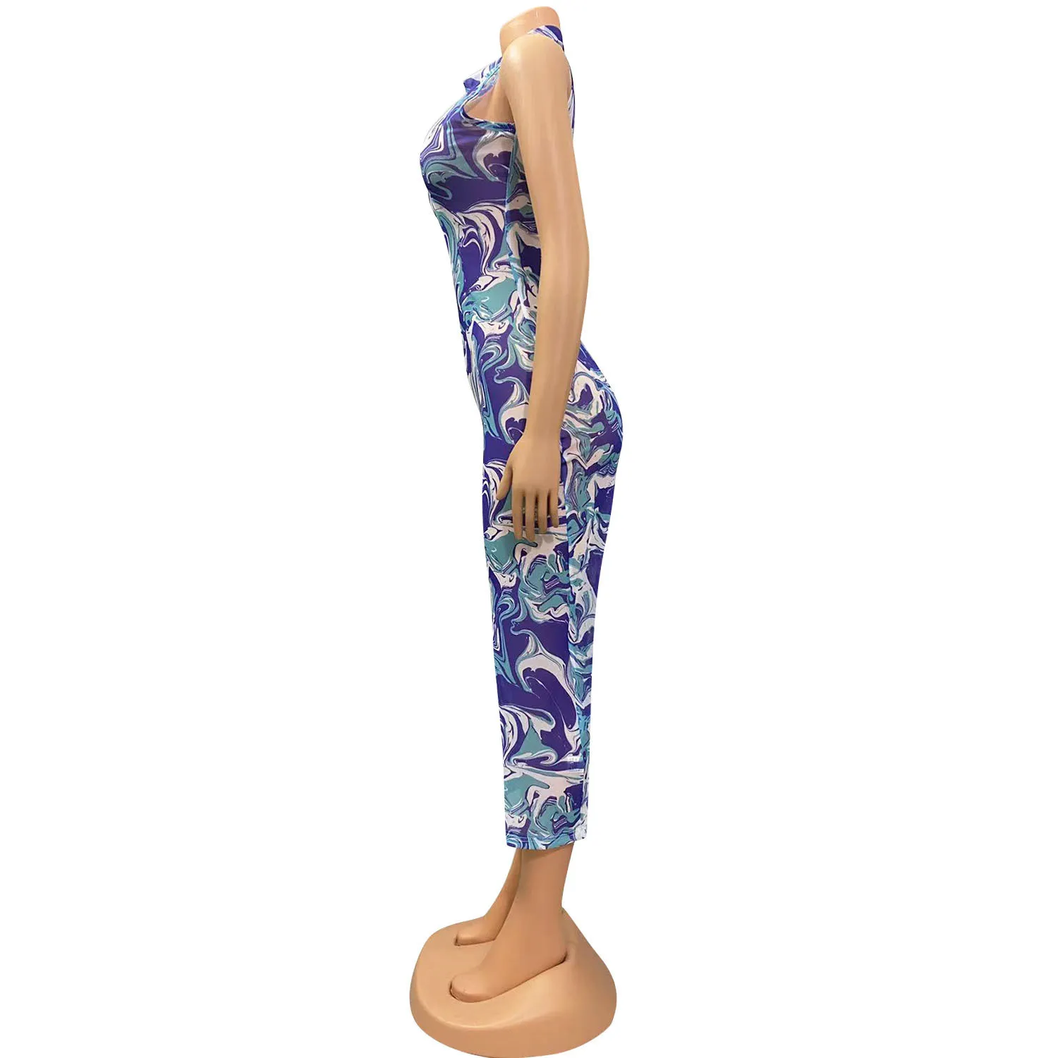 Summer Women's Fashion Sexy Mesh See-Through Print Dress For Women 7 Summer Women's Fashion Sexy Mesh See-Through Print Dress For Women - Image 7