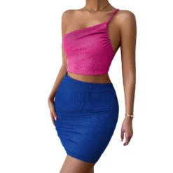 Women Summer Cut Out One Shoulder Bodycon Dress -Deals Toggenix Store cf4f0a16dd871c32