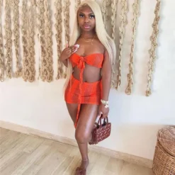 Summer Women's Sexy Hollow Contrast Color Strapless Tank Top High Waist Bodycon See-Through Skirt Set 26 Summer Women's Sexy Hollow Contrast Color Strapless Tank Top High Waist Bodycon See-Through Skirt Set -Deals Toggenix Store d0d0ecabb1064b90