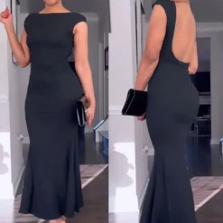 Women's Spring And Autumn Fashion Sexy Hollow Low Back Slim Bodycon Dress 25 Women's Spring And Autumn Fashion Sexy Hollow Low Back Slim Bodycon Dress -Deals Toggenix Store d1b83429e153cd75