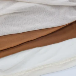 Spring Women Long Sleeve Mesh Patchwork Slash Shoulder Pleated Dress -Deals Toggenix Store d42304a773debfb8