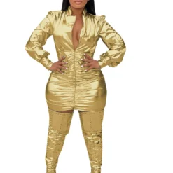 Fashionable And Sexy Deep V Neck Ruched Dress For Women -Deals Toggenix Store d4e4dd59a08843c9