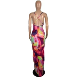 Summer Women Suspender Print Dress 18 Summer Women Suspender Print Dress -Deals Toggenix Store d5743933dadf443d