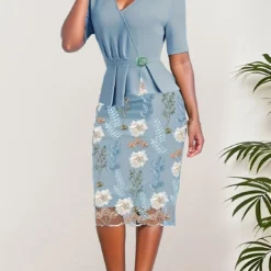 Women Clothinglace Patchwork Bodycon Dress 16 Women Clothinglace Patchwork Bodycon Dress -Deals Toggenix Store d7e18cc04129268b