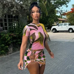 Women Short-sleeved Printed Sexy Top And Mini Skirt Two-piece Set 27 Women Short-sleeved Printed Sexy Top And Mini Skirt Two-piece Set -Deals Toggenix Store d824f4dee8868cf7