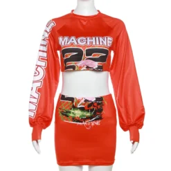 Women Summer Sexy Letter Print Crop Top And Bodycon Skirt Two-Piece Set 36 Women Summer Sexy Letter Print Crop Top And Bodycon Skirt Two-Piece Set -Deals Toggenix Store db236acd9535b189