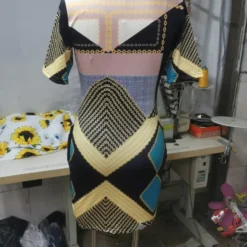 Women Pocket Print Short Sleeve Dress -Deals Toggenix Store db9ae1c304be6cdf