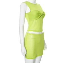 Women Summer Casual Solid Knot Sleeveless Tank Top And Bodycon Skirt Two-piece Set 20 Women Summer Casual Solid Knot Sleeveless Tank Top And Bodycon Skirt Two-piece Set -Deals Toggenix Store de70145f6d0aff91