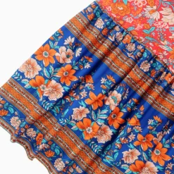 Women's Summer V-Neck Ruffle Sleeve Floral Print Long Dress 30 Women's Summer V-Neck Ruffle Sleeve Floral Print Long Dress -Deals Toggenix Store ded89fca69024989