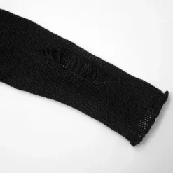 Women Ripped Hollow Long Sleeve Mini Dress