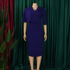 Women Solid Bodycon Professional African Dress -Deals Toggenix Store e06a85ed55d5f26f