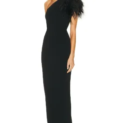 Women Elegant Slash Shoulder Sleeveless Ostrich Feather Bandage Maxi Dress Evening Dress 22 Women Elegant Slash Shoulder Sleeveless Ostrich Feather Bandage Maxi Dress Evening Dress -Deals Toggenix Store e1f1dbd57720e521