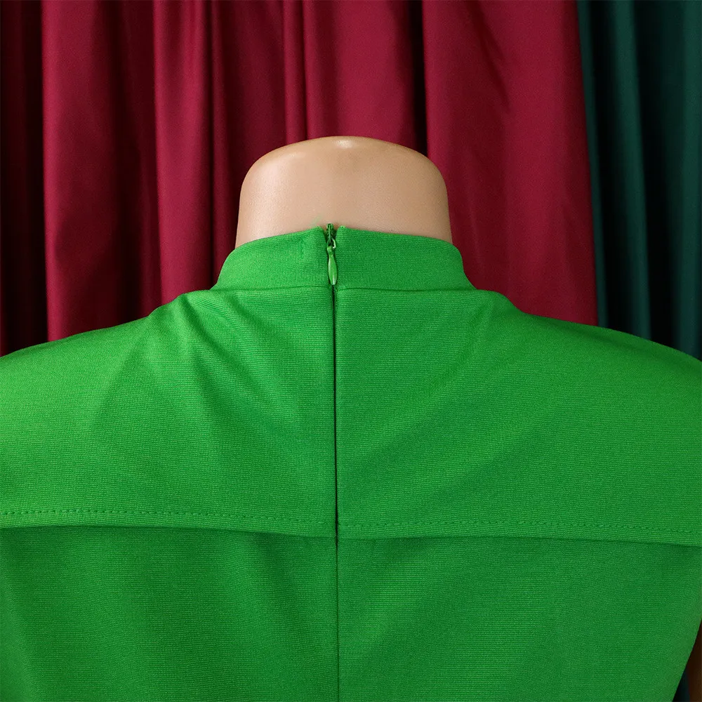 Ladies Africa Summer Elegant Short Sleeve Bodycon Dress 12 Ladies Africa Summer Elegant Short Sleeve Bodycon Dress - Image 12