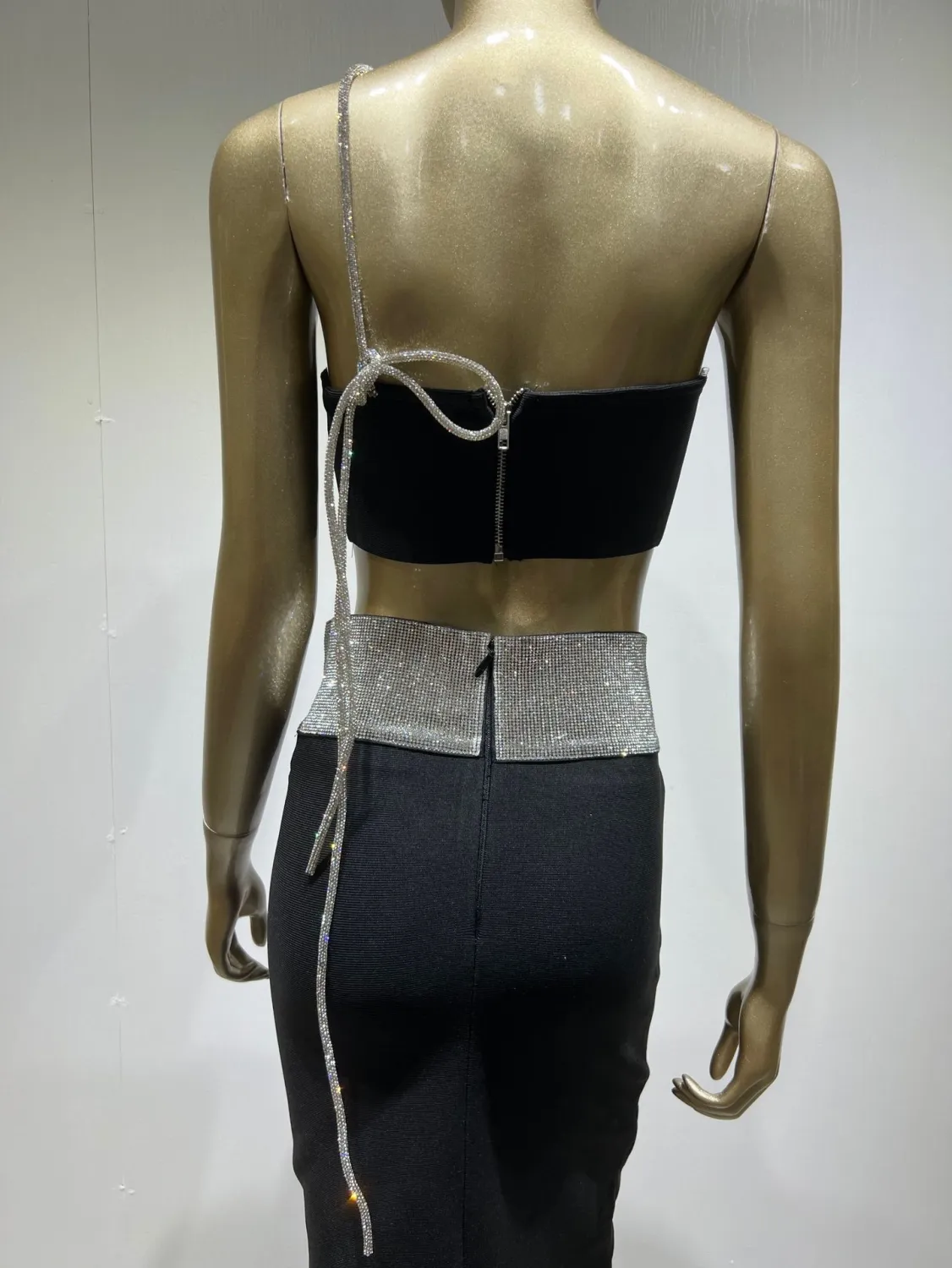 Women Sexy Strapless Crop Top And High Waisted Skirt Two-Piece Set 12 Women Sexy Strapless Crop Top And High Waisted Skirt Two-Piece Set - Image 12