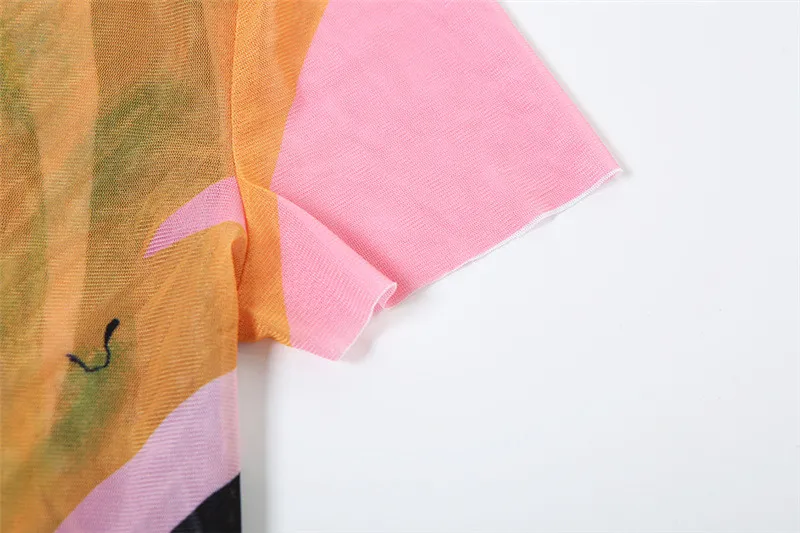 Women Short-sleeved Printed Sexy Top And Mini Skirt Two-piece Set 8 Women Short-sleeved Printed Sexy Top And Mini Skirt Two-piece Set - Image 8