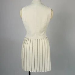 Women Summer Turndown Collar Irregular Top And Pleated Skirt Casual Two-piece Set -Deals Toggenix Store e4e77cbc09848cd5