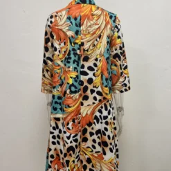 Women'S Fashion Print Long Sleeve Loose Casual Dress -Deals Toggenix Store e5d6036b4cde61c2