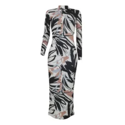 Women Ribbed Printed Dress -Deals Toggenix Store e6841f96ca5cf422