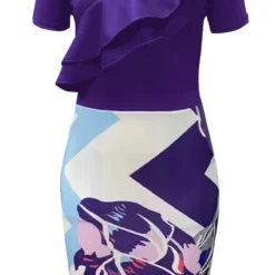 Women's Summer Tight Fitting Ruffles Casual Dress -Deals Toggenix Store e6ec37d27f08530d