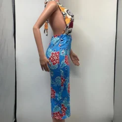 Women Casual Print Elegant Lace-Up Dress -Deals Toggenix Store e70dfb2a8b4f3e83