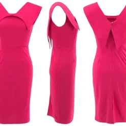 Women's Sleeveless Square Neck Zipper Slit Office Dress 22 Women's Sleeveless Square Neck Zipper Slit Office Dress -Deals Toggenix Store e729a0f81979f6fc