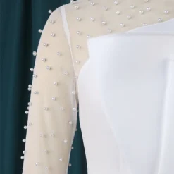 Elegant Patchwork Beaded High Waist Slim Fit Party Dress -Deals Toggenix Store e79f555fa428749d