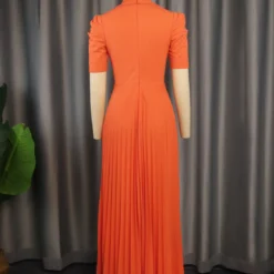 Spring And Autumn Turndown Collar Business Career Dress Shrugged High Waist Light Formal Pleated Dress 27 Spring And Autumn Turndown Collar Business Career Dress Shrugged High Waist Light Formal Pleated Dress -Deals Toggenix Store e7fff20896372ef6