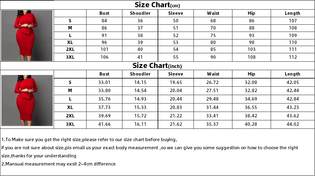 Spring Chic Slim Pencil Skirt Fashion Bodycon Africa Plus Size Dress 7 Spring Chic Slim Pencil Skirt Fashion Bodycon Africa Plus Size Dress - Image 7