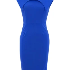 Women's Sleeveless Square Neck Zipper Slit Office Dress 30 Women's Sleeveless Square Neck Zipper Slit Office Dress -Deals Toggenix Store e92ca2783830dcee