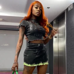 Women's Summer Fashion Print Short Sleeve Top Skirt Casual Two Piece Set 20 Women's Summer Fashion Print Short Sleeve Top Skirt Casual Two Piece Set -Deals Toggenix Store e939c11ec2268426