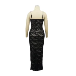 Women's Sexy Lace Strap Long Dress -Deals Toggenix Store e94895d207888bb7