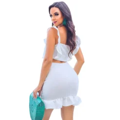 Women Summer Straps Ruffles Bodycon Dress 15 Women Summer Straps Ruffles Bodycon Dress -Deals Toggenix Store e9a0e31b8bb92cc1
