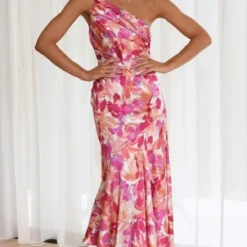 Summer Fashion Chic Slash Shoulder Sling Mermaid Print Dress -Deals Toggenix Store ea224c1f5afdc60c