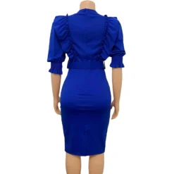Plus Size African Women Ruffles Short Sleeve Bodycon Dress -Deals Toggenix Store ecb9b253859d3c9b