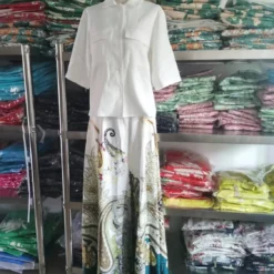 Women Autumn Single-breasted Shirt And High-waist Printed Wide-leg Pants Two-piece Set -Deals Toggenix Store ecd7ebb5af807108