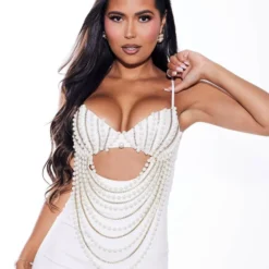 Gorgeous Beaded Sexy Cutout Strap Elegant Chic White Bandage Evening Gown 27 Gorgeous Beaded Sexy Cutout Strap Elegant Chic White Bandage Evening Gown -Deals Toggenix Store ed4087639653074b