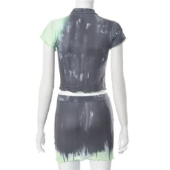 Women's Summer Fashion Print Short Sleeve Top Skirt Casual Two Piece Set 25 Women's Summer Fashion Print Short Sleeve Top Skirt Casual Two Piece Set -Deals Toggenix Store edcba70259195293