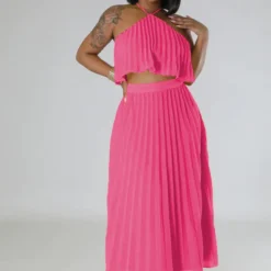 Women Summer Casual Solid Sleeveless Pleated Lace-Up Pleated Skirt 19 Women Summer Casual Solid Sleeveless Pleated Lace-Up Pleated Skirt -Deals Toggenix Store edfb0f08c32656e0