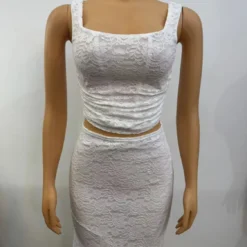 Women Sexy Pleated Top And Lace Skirt Two-piece Set 18 Women Sexy Pleated Top And Lace Skirt Two-piece Set -Deals Toggenix Store ee1bebc177553814