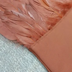 Fashion Dress Strapless Feather Chic Bandage Dress Women -Deals Toggenix Store ef03d39f2c7789cc