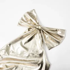 Women Sexy Bow One Shoulder Metallic Dress -Deals Toggenix Store ef0587a9e26bfb51