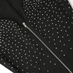 Fashion V Neck Zipper Dress Beaded Patchwork Sexy Bodycon Ruffle Dress -Deals Toggenix Store f0c87744fda0721e