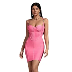 Women's Party Cross-border Houseofc Bandage Dress -Deals Toggenix Store f154cc1cf67494cc