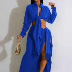 Women's Two-Piece Fringed Slit Skirt Set -Deals Toggenix Store f1c7a4cf103903be