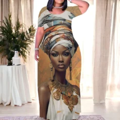 Women Casual Printed Dress -Deals Toggenix Store f2798ef4052f696c