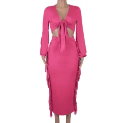 Spring Autumn Women Clothes Sexy V-Neck Long Sleeve Long Skirt Women'S Skirt Set -Deals Toggenix Store f2a2a98e65ba3650