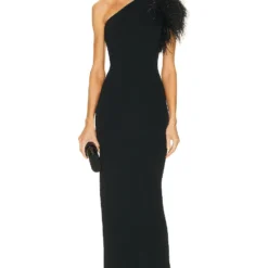 Women Elegant Slash Shoulder Sleeveless Ostrich Feather Bandage Maxi Dress Evening Dress 21 Women Elegant Slash Shoulder Sleeveless Ostrich Feather Bandage Maxi Dress Evening Dress -Deals Toggenix Store f4387c5ae777f893