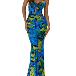 Women Strappy Printed Mesh Sexy Dress -Deals Toggenix Store f43a365630e77670