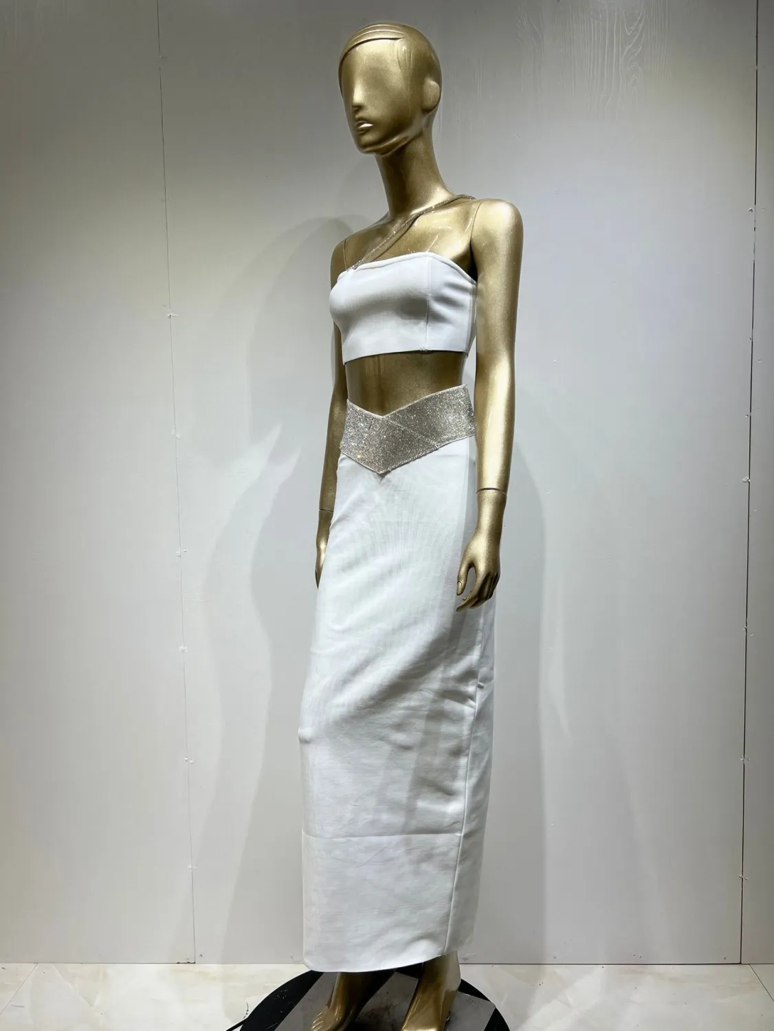 Women Sexy Strapless Crop Top And High Waisted Skirt Two-Piece Set 18 Women Sexy Strapless Crop Top And High Waisted Skirt Two-Piece Set - Image 18